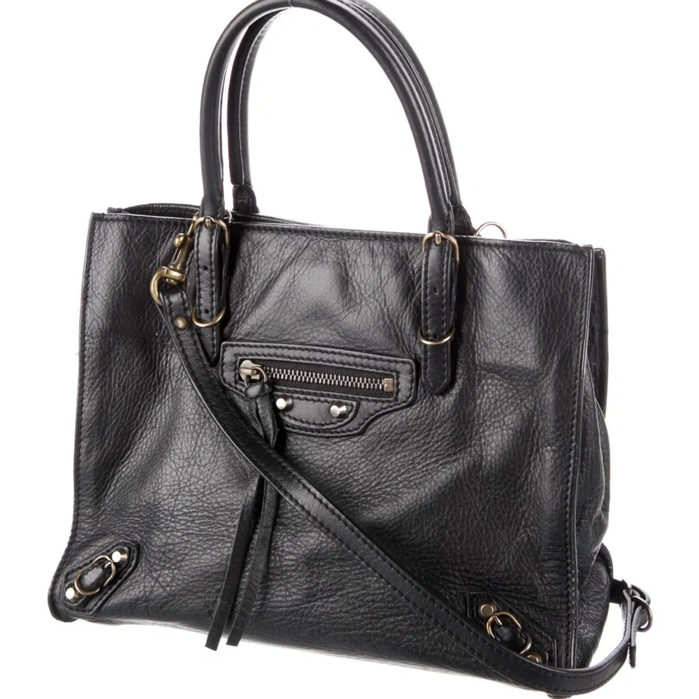Balenciaga Black Papier Mini A4 Tote - Picture 2 of 10
